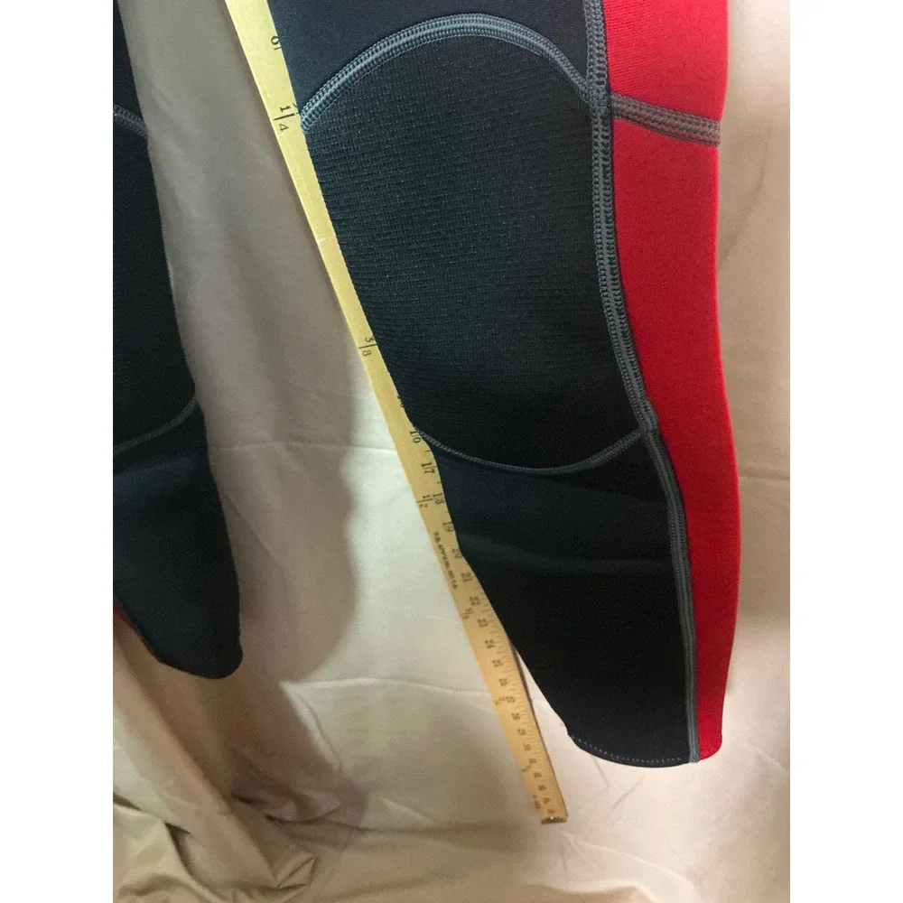 Hevto Wetsuit Kids Youth Unisex Black Red New Full Body Neoprene Thermal Surf